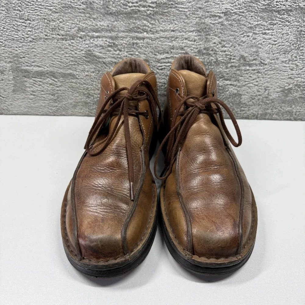 Clarks Active Mens US Size 9.5 Boots 30087 Tan Leather Dress Shoes